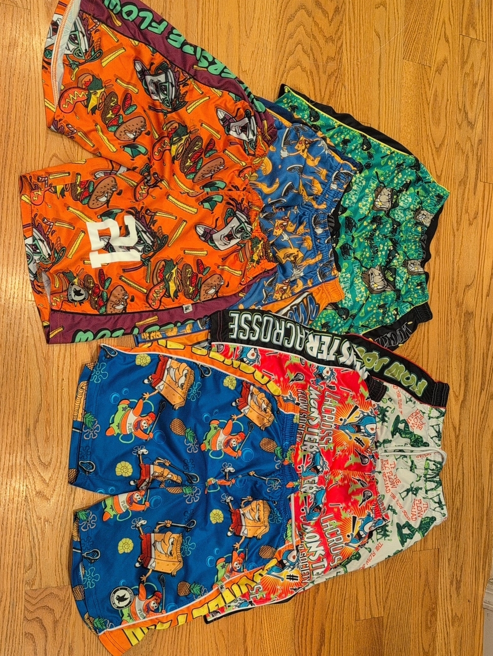 6 Pairs Flow Society Youth cL Lacrosse Shorts